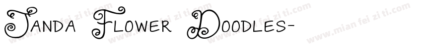 Janda Flower Doodles字体转换